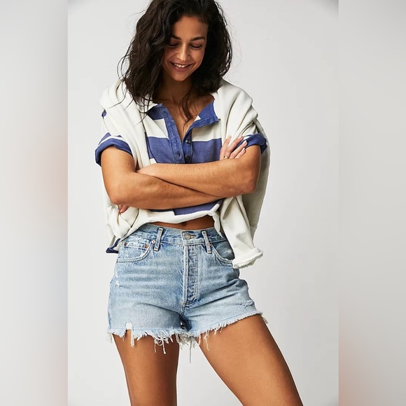 1. AGOLDE Parker Vintage Cutoff Shorts in Swapmeet - Picture 7 of 16